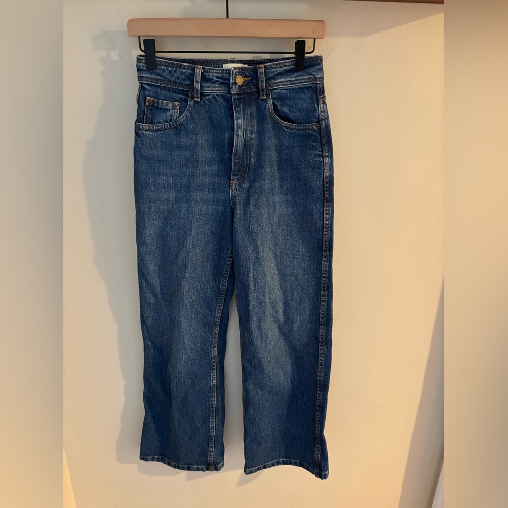 Sezane straight leg jeans dark wash size 36/US 26
